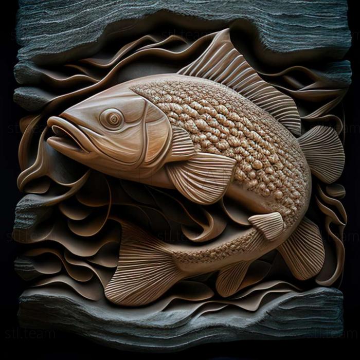 3D модель Нерозлучна риба-курчатка (STL)